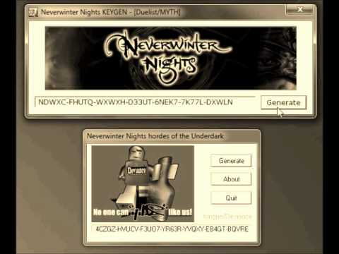 neverwinter nights platinum cd key generator